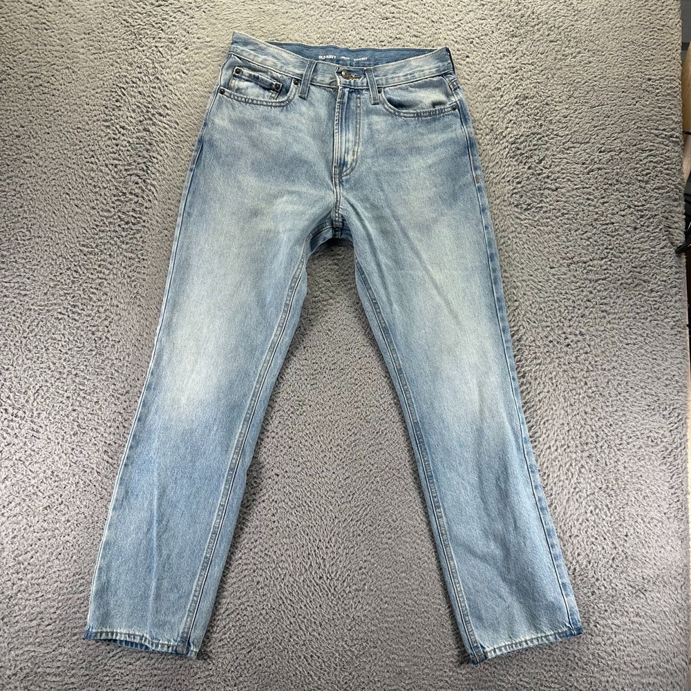 Old Navy Jeans Men's 30x32 Blue Cotton Denim Straight Leg Faded Travel Workwear